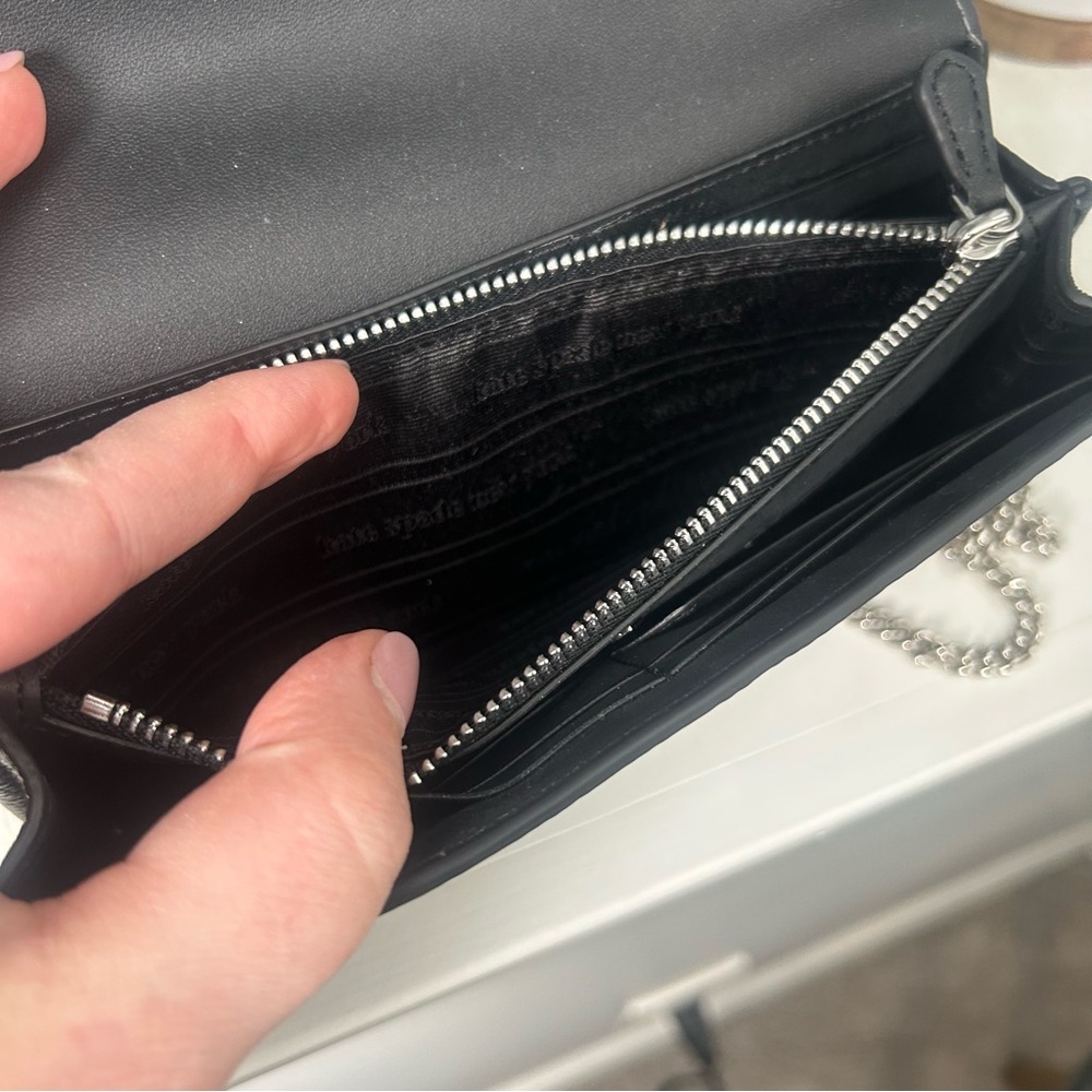 Kate Spade x Disney Minnie Mouse Black Clutch Bag with Chain Strap - Picture 6 of 13